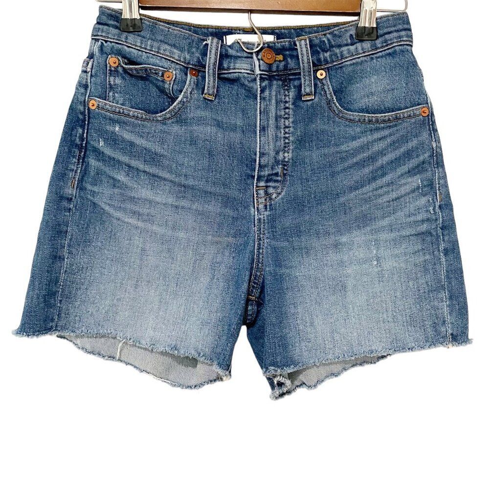 Madewell Medium Wash High Rise Denim Jean Shorts 25 Everyday Preppy Essentials